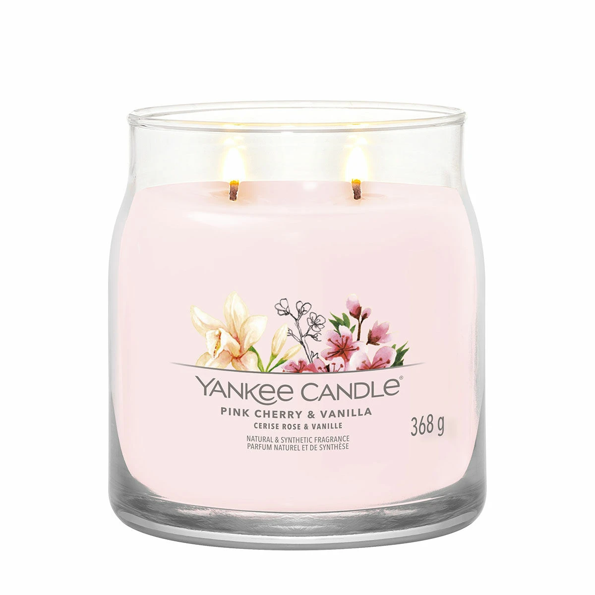 Yankee Candle Pink Cherry & Vanilla Signature Medium Jar Candle 2 Yankee Candle Pink Cherry & Vanilla Signature Medium Jar Candle - Image 2