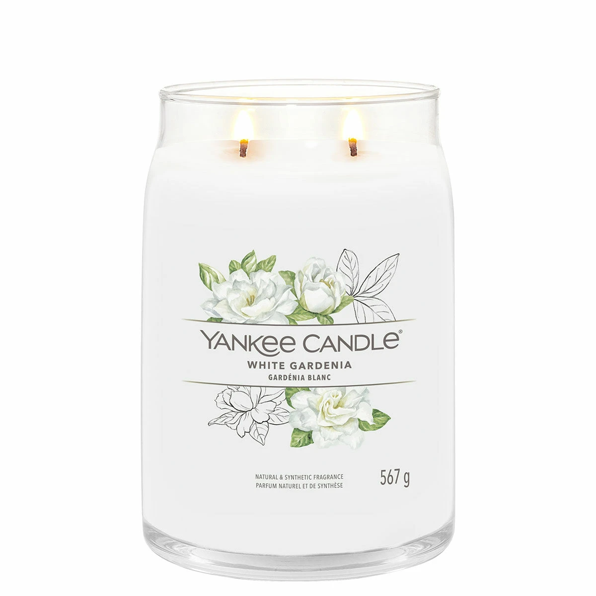 Yankee Candle White Gardenia Signature Large Jar Candle 2 Yankee Candle White Gardenia Signature Large Jar Candle - Image 2