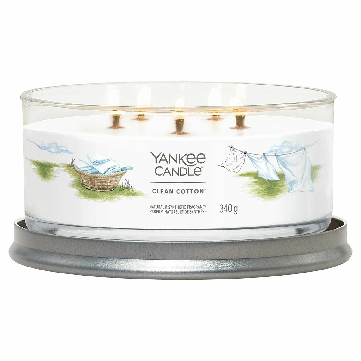 Yankee Candle Clean Cotton Signature Multi-Wick Tumbler Candle 2 Yankee Candle Clean Cotton Signature Multi-Wick Tumbler Candle - Image 2