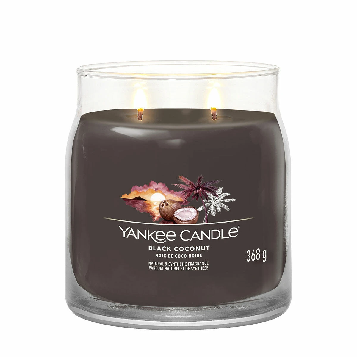 Yankee Candle Black Coconut Signature Medium Jar Candle 2 Yankee Candle Black Coconut Signature Medium Jar Candle - Image 2