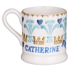 Emma Bridgewater Prince & Princess Of Wales Half Pint Mug -Yankee Candle Sales 1ppw010002 emma bridgewater prince princess of wales 12 pint mug 03m
