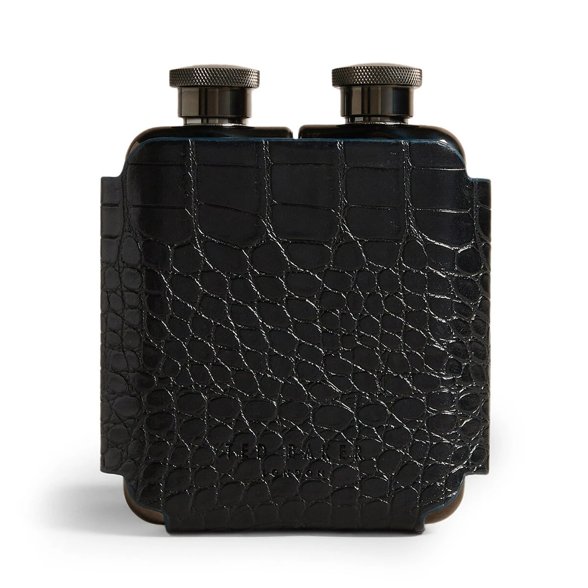 Ted Baker JAASON Croc Effect Double Hip Flask 1 Ted Baker JAASON Croc Effect Double Hip Flask