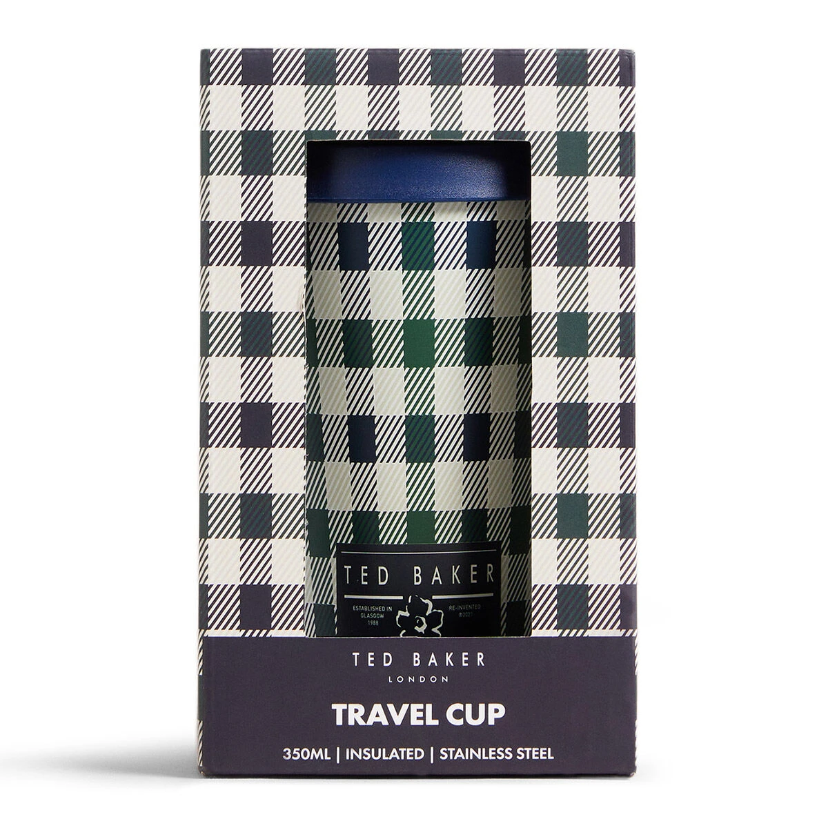 Ted Baker SHAUNEE House Check 350ml Travel Cup 2 Ted Baker SHAUNEE House Check 350ml Travel Cup - Image 2