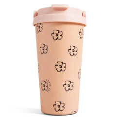 Ted Baker BETTANI Magnolia Flower Pink 450ml Large Travel Cup