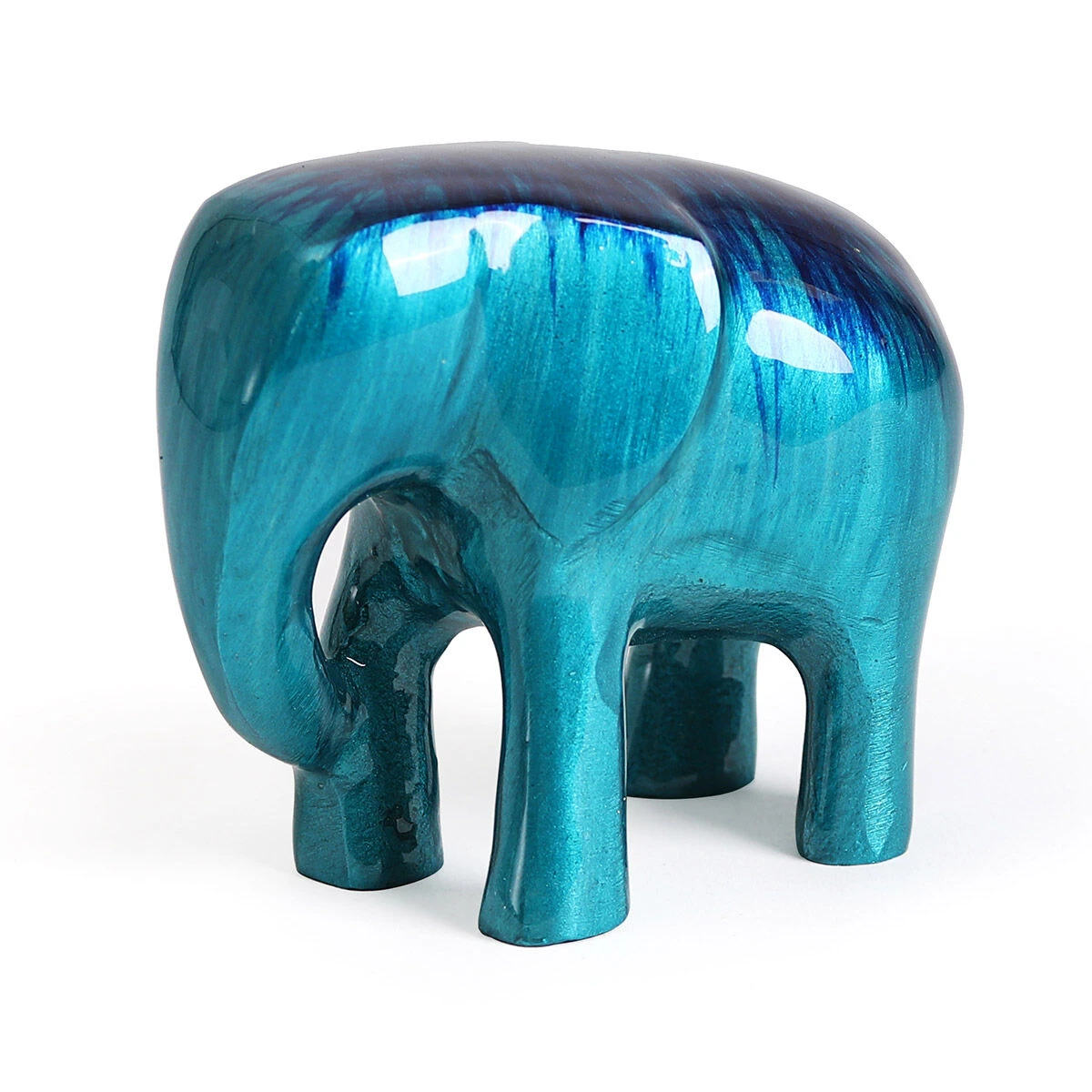 Tilnar Art Aluminark Brushed Aqua Large Elephant 2 Tilnar Art Aluminark Brushed Aqua Large Elephant - Image 2