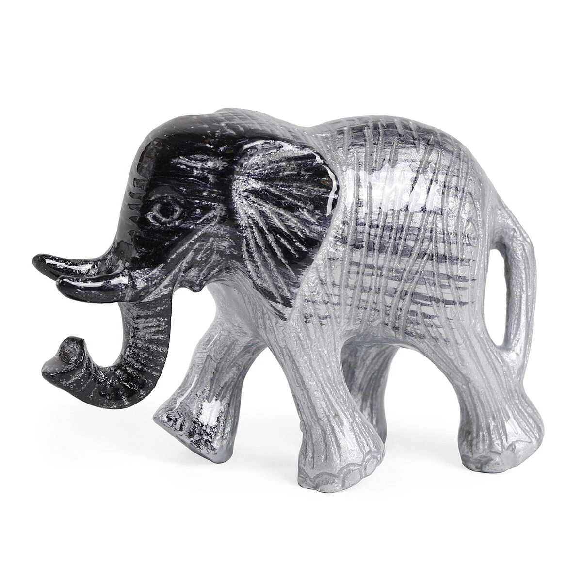 Tilnar Art Aluminark Brushed Walking Large Elephant 2 Tilnar Art Aluminark Brushed Walking Large Elephant - Image 2