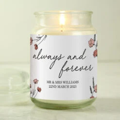 Personalised ‘Always & Forever’ Large Scented Jar Candle 7 Personalised ‘Always & Forever’ Large Scented Jar Candle -Yankee Candle Sales 4004740 2
