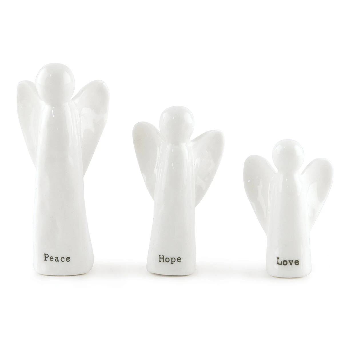 East Of India Christmas Set Of 3 Porcelain Angels 3 East Of India Christmas Set Of 3 Porcelain Angels - Image 3