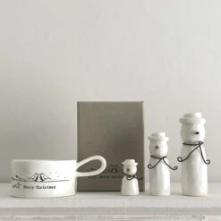 East Of India Christmas Set Of 3 Porcelain Snowmen -Yankee Candle Sales 5819 east of india xmas set of three porcelain snowmen 4