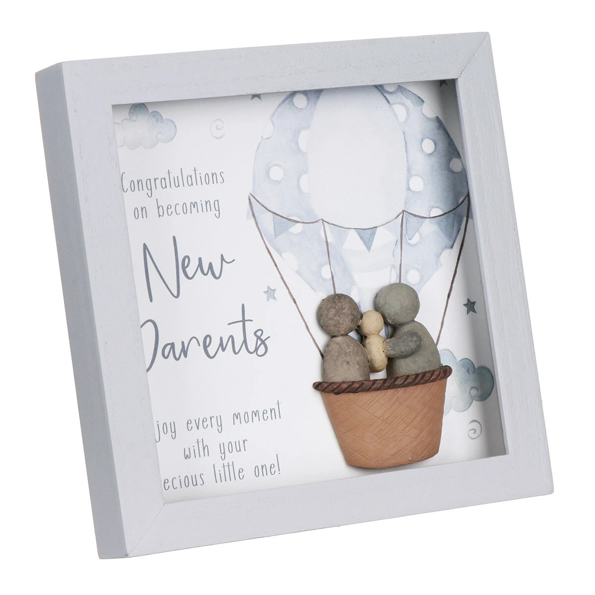 Langs ‘New Parents’ Pebble Wooden Plaque 3 Langs ‘New Parents’ Pebble Wooden Plaque - Image 3