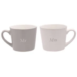 Widdop & Co Amore ‘Mr & Mrs’ Boxed Set Of 2 Mugs
