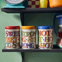 Emma Bridgewater Brighter World Set Of Three Round Caddies -Yankee Candle Sales bri2900 emma bridgewater brighter world set of three round caddies ls 3