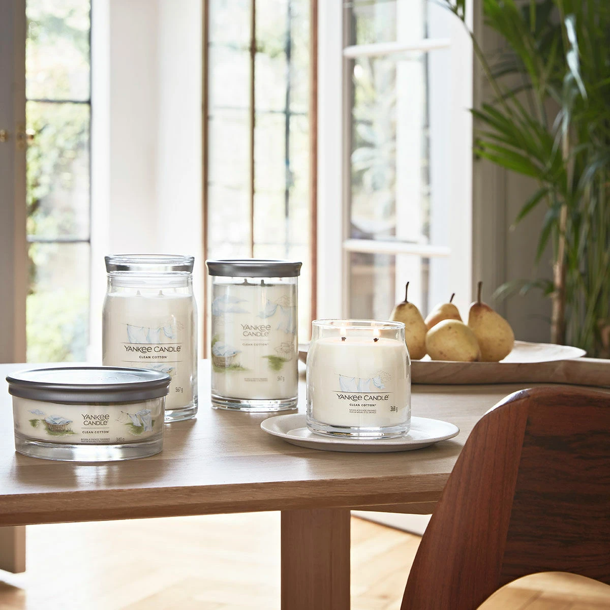 Yankee Candle Clean Cotton Signature Multi-Wick Tumbler Candle 4 Yankee Candle Clean Cotton Signature Multi-Wick Tumbler Candle - Image 4