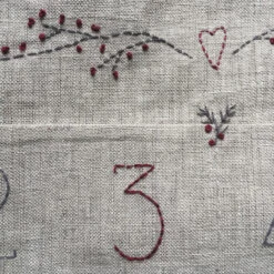 East Of India Hand Embroidered Advent Calendar 6 East Of India Hand Embroidered Advent Calendar -Yankee Candle Sales east of india 3349 pocket advent embroidered calendar 2