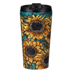 Eco Chic Sunflowers Stainless Steel Travel Coffee Cup