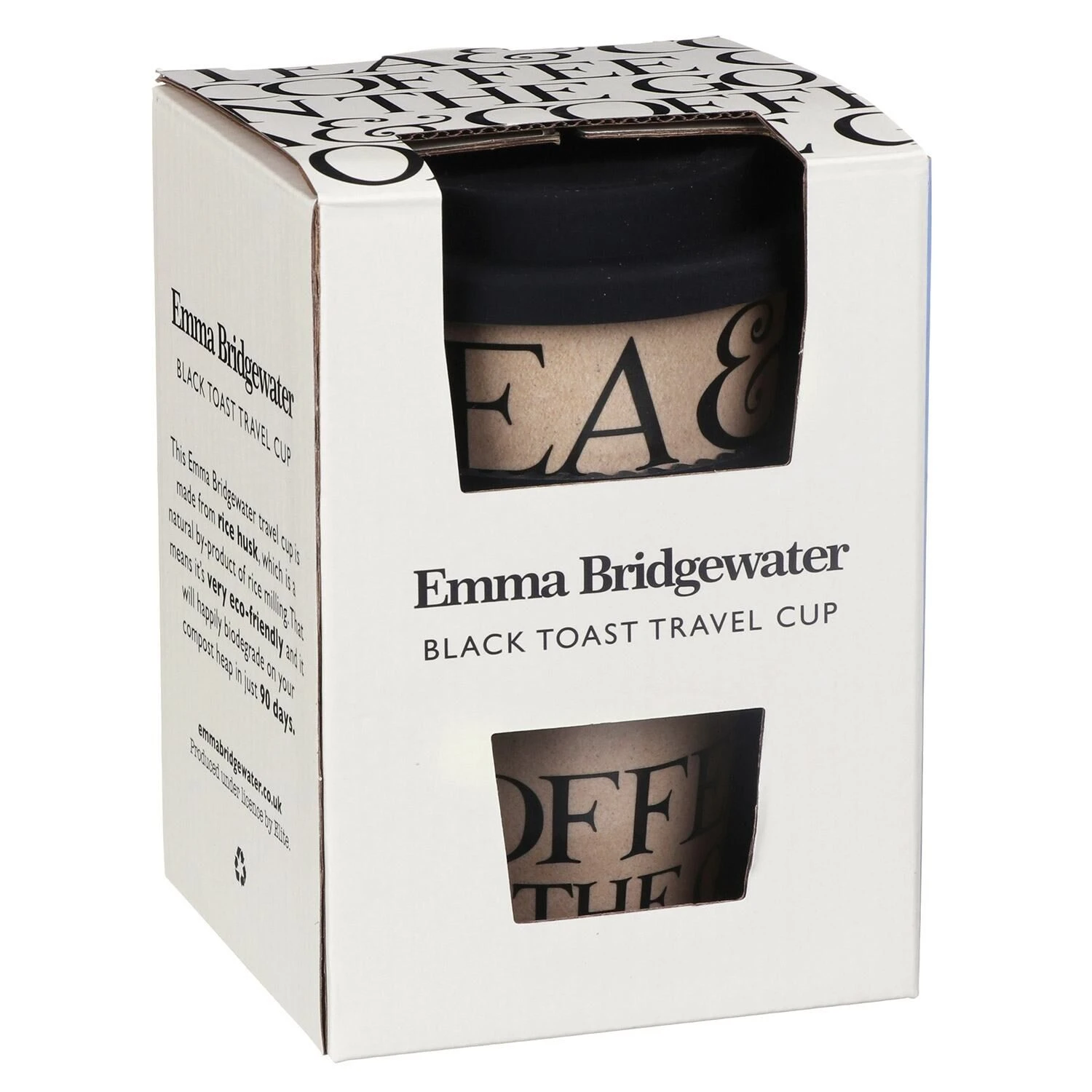 Emma Bridgewater Black Toast Rice Husk Travel Cup 3 Emma Bridgewater Black Toast Rice Husk Travel Cup - Image 3