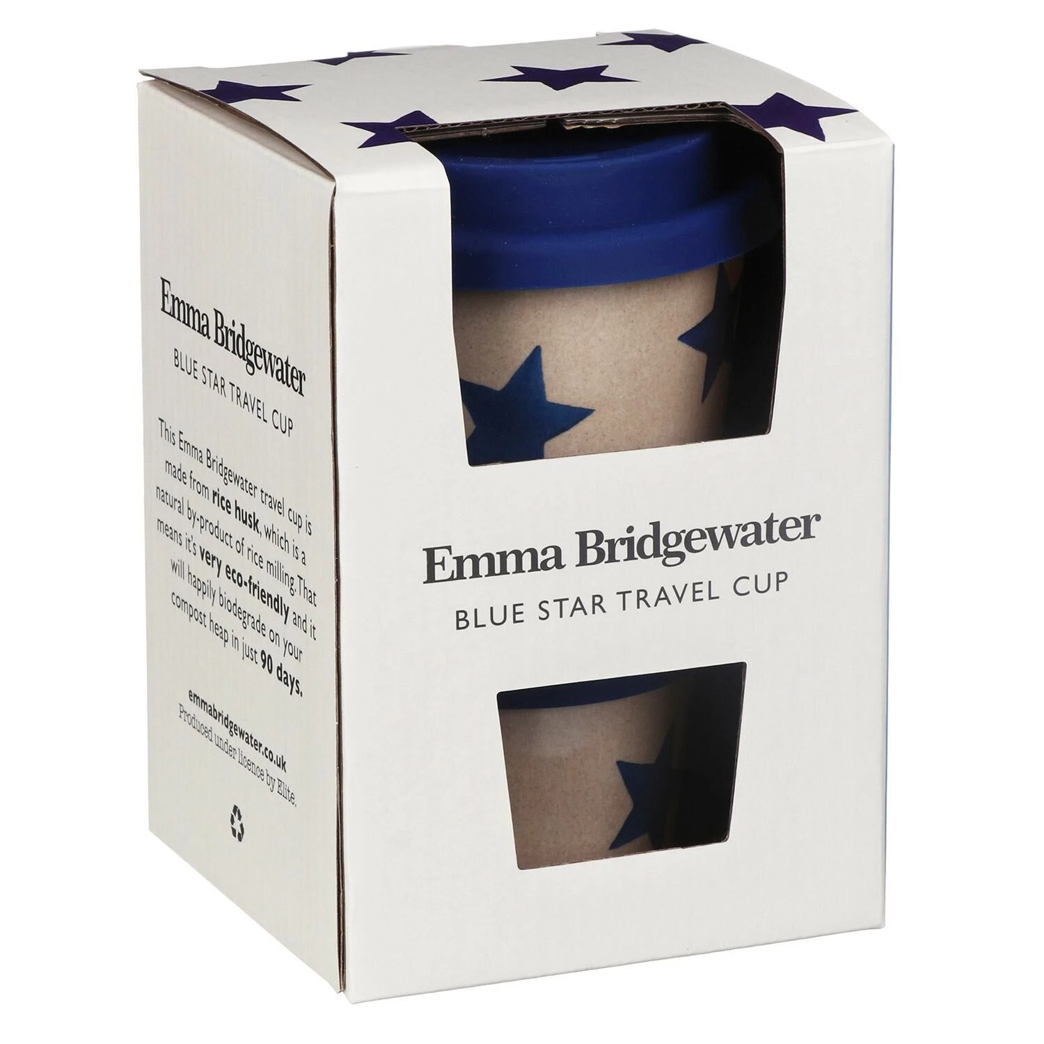 Emma Bridgewater Sky Blue Stars Rice Husk Travel Cup 3 Emma Bridgewater Sky Blue Stars Rice Husk Travel Cup - Image 3