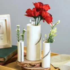 East Of India Cliff House Large Vase -Yankee Candle Sales eoi 5754 east of india cliff house small vase group