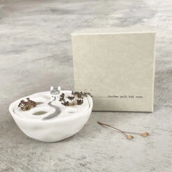 East Of India Garden Path Flat Bud Vase -Yankee Candle Sales eoi 5774 east of india garden path flat bud vase 2