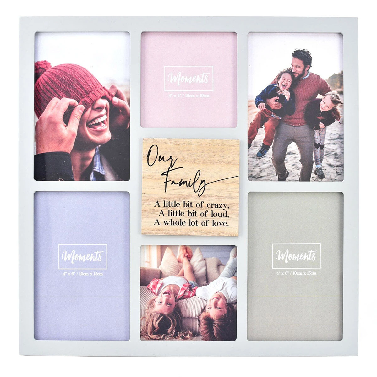 Widdop & Co Moments Wooden Collage Frame – Our Family 1 Widdop & Co Moments Wooden Collage Frame – Our Family