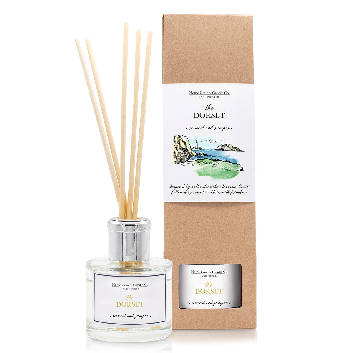 Home County Candle Co. The Dorset - Seaweed & Juniper Reed Diffuser 1 Home County Candle Co. The Dorset - Seaweed & Juniper Reed Diffuser
