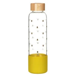 Joules Bees Glass Water Bottle -Yankee Candle Sales joules jls2101 j bee print glass water bottle 03