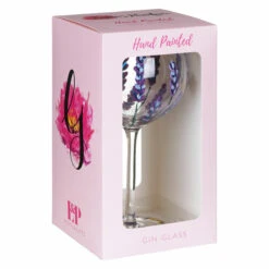 Lynsey Johnstone Hand Painted Bees & Lavender Gin Glass -Yankee Candle Sales lesser pavey lp49753 lynsey johnstone bees lavender gin glass 3