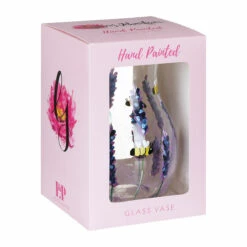 Lynsey Johnstone Hand Painted Bees & Lavender Posy Vase -Yankee Candle Sales lesser pavey lp49761 lynsey johnstone bees lavender posy vase 3
