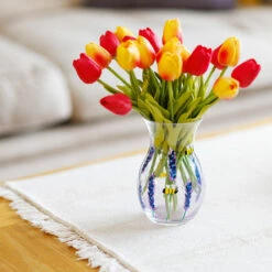 Lynsey Johnstone Hand Painted Bees & Lavender Posy Vase -Yankee Candle Sales lesser pavey lp49761 lynsey johnstone bees lavender posy vase lifestyle 2