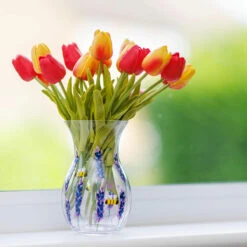 Lynsey Johnstone Hand Painted Bees & Lavender Posy Vase -Yankee Candle Sales lesser pavey lp49761 lynsey johnstone bees lavender posy vase lifestyle 3