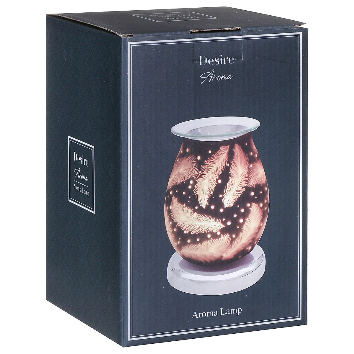 Desire Bulbous Satin Feather Aroma Lamp Wax Melt Warmer 3 Desire Bulbous Satin Feather Aroma Lamp Wax Melt Warmer - Image 3