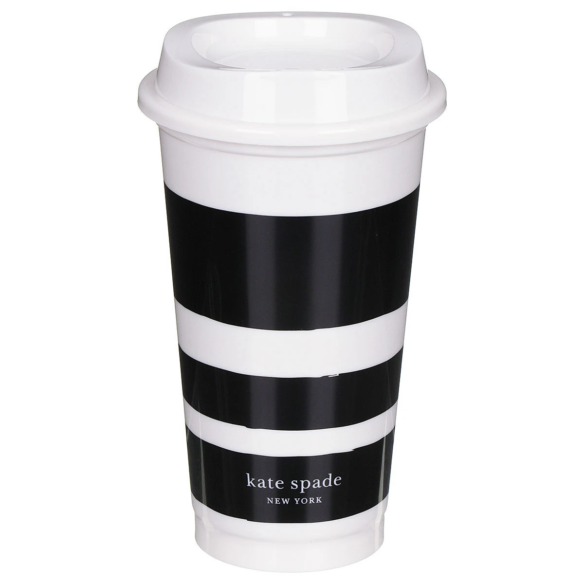 Kate Spade New York Black & White Stripe/Dot Set Of Four Travel Cups 7 Kate Spade New York Black & White Stripe/Dot Set Of Four Travel Cups - Image 7