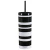 Kate Spade New York Sarah Stripe Acrylic Tumbler With Straw