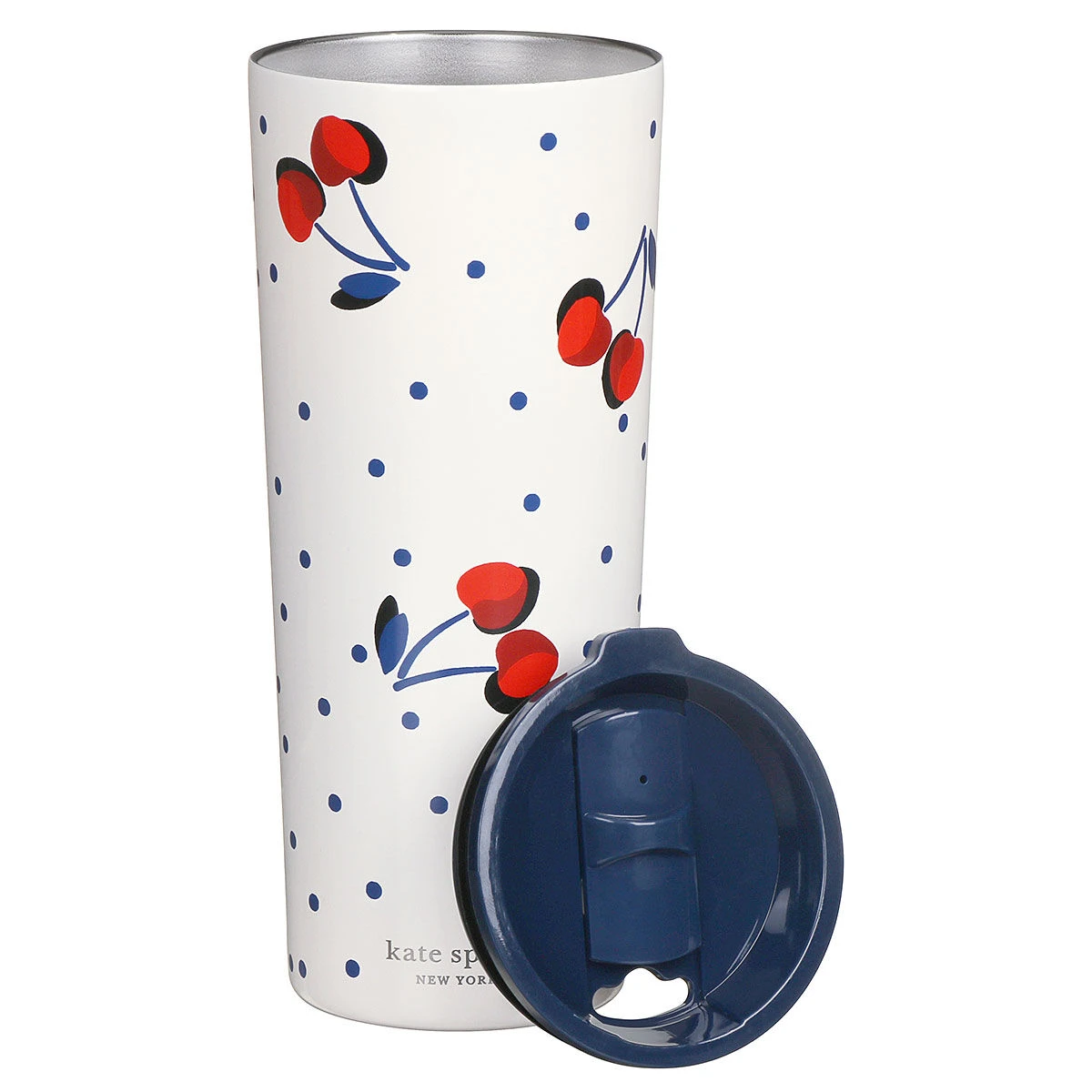 Kate Spade New York Vintage Cherry Dot Stainless Steel Tumbler 2 Kate Spade New York Vintage Cherry Dot Stainless Steel Tumbler - Image 2