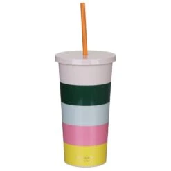 Kate Spade New York Stripe Tumbler With Straw