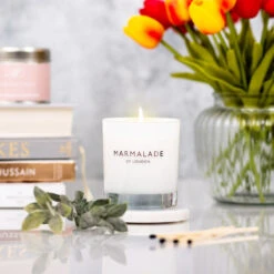 Marmalade Of London Cashmere & Cocoa 230g Luxury Glass Soy Candle -Yankee Candle Sales marmalade 230g luxury glass candle lifestyle 2 2