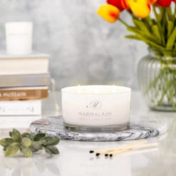 Marmalade Of London Pacific Orchid & Sea Salt 400g 3 Wick Glass Soy Candle 12 Marmalade Of London Pacific Orchid & Sea Salt 400g 3 Wick Glass Soy Candle -Yankee Candle Sales marmalade 400g 3 wick glass candle lifestyle 3 1