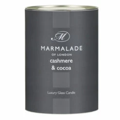 Marmalade Of London Cashmere & Cocoa 230g Luxury Glass Soy Candle -Yankee Candle Sales marmalade of london 12125 cashmere cocoa 230g luxury glass candle 4
