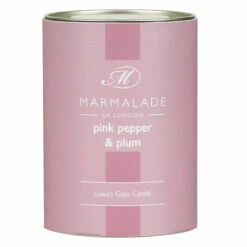 Marmalade Of London Pink Pepper & Plum 230g Luxury Glass Soy Candle -Yankee Candle Sales marmalade of london 12866 pink pepper plum 230g luxury glass candle 4