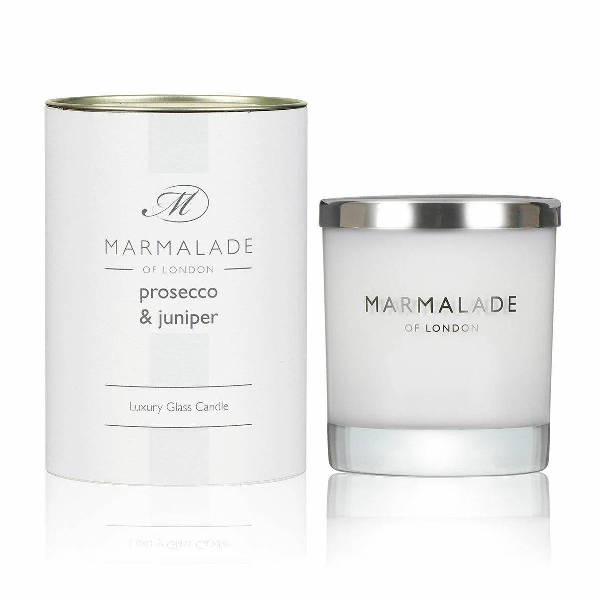 Marmalade Of London Prosecco & Juniper 230g Luxury Glass Soy Candle 1 Marmalade Of London Prosecco & Juniper 230g Luxury Glass Soy Candle