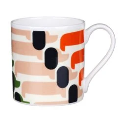 Orla Kiely Orange Sausage Dog Large Mug