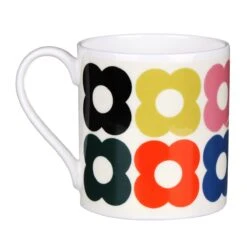Orla Kiely Spot Flower Fun Large Mug -Yankee Candle Sales mclaggan orla kiely msqok161 spot flower fun large mug 30 copy 1