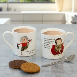 Rosie Made A Thing You’ve Still Got It Mug -Yankee Candle Sales mclaggan rosie made a thing qrh01 leopard skin mug lifestyleb 1