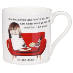 Rosie Made A Thing Kids In Bed Mug