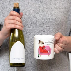 Rosie Made A Thing What A Day. Nothing Happened And Then I Was Tired. Mug -Yankee Candle Sales mclaggan rosie made a thing qrh50 what a day nothing happened mug lifestyle 02