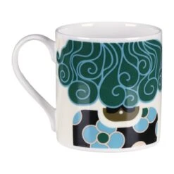 Orla Kiely Dee Dee Teal Large Mug -Yankee Candle Sales mclaggan smith orla kiely msqok170 dee dee teal large mug 03