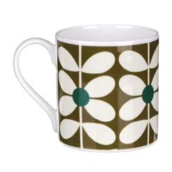 Orla Kiely 60’s Stem Olive Large Mug 5 Orla Kiely 60’s Stem Olive Large Mug -Yankee Candle Sales mclaggan smith orla kiely msqok173 60s stem olive large mug 03