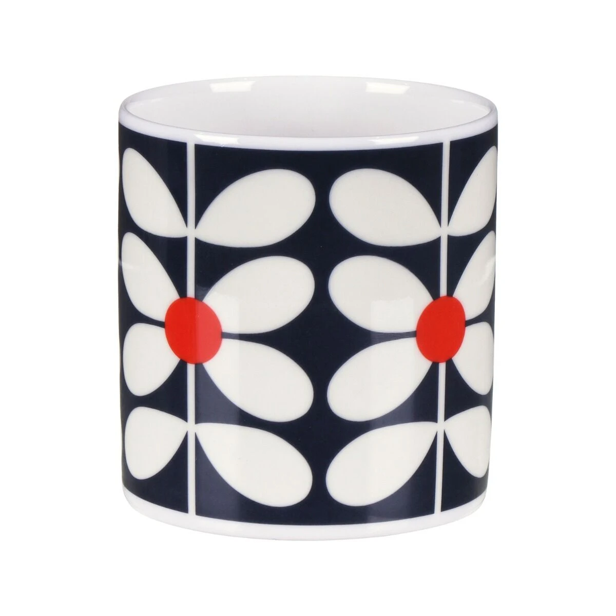Orla Kiely 60’s Stem Navy Large Mug 2 Orla Kiely 60’s Stem Navy Large Mug - Image 2