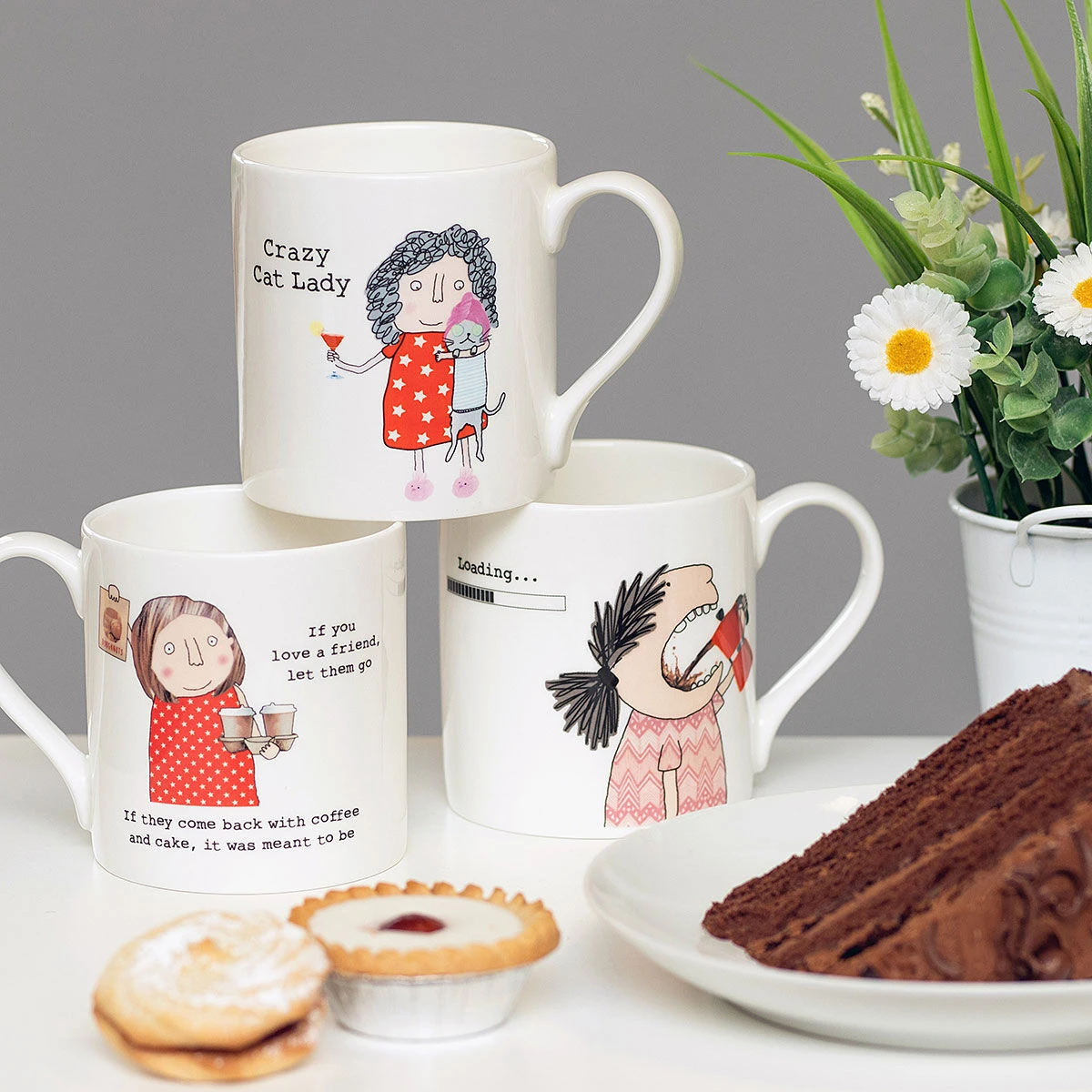 Rosie Made A Thing ‘Crazy Cat Lady’ Mug 3 Rosie Made A Thing ‘Crazy Cat Lady’ Mug - Image 3