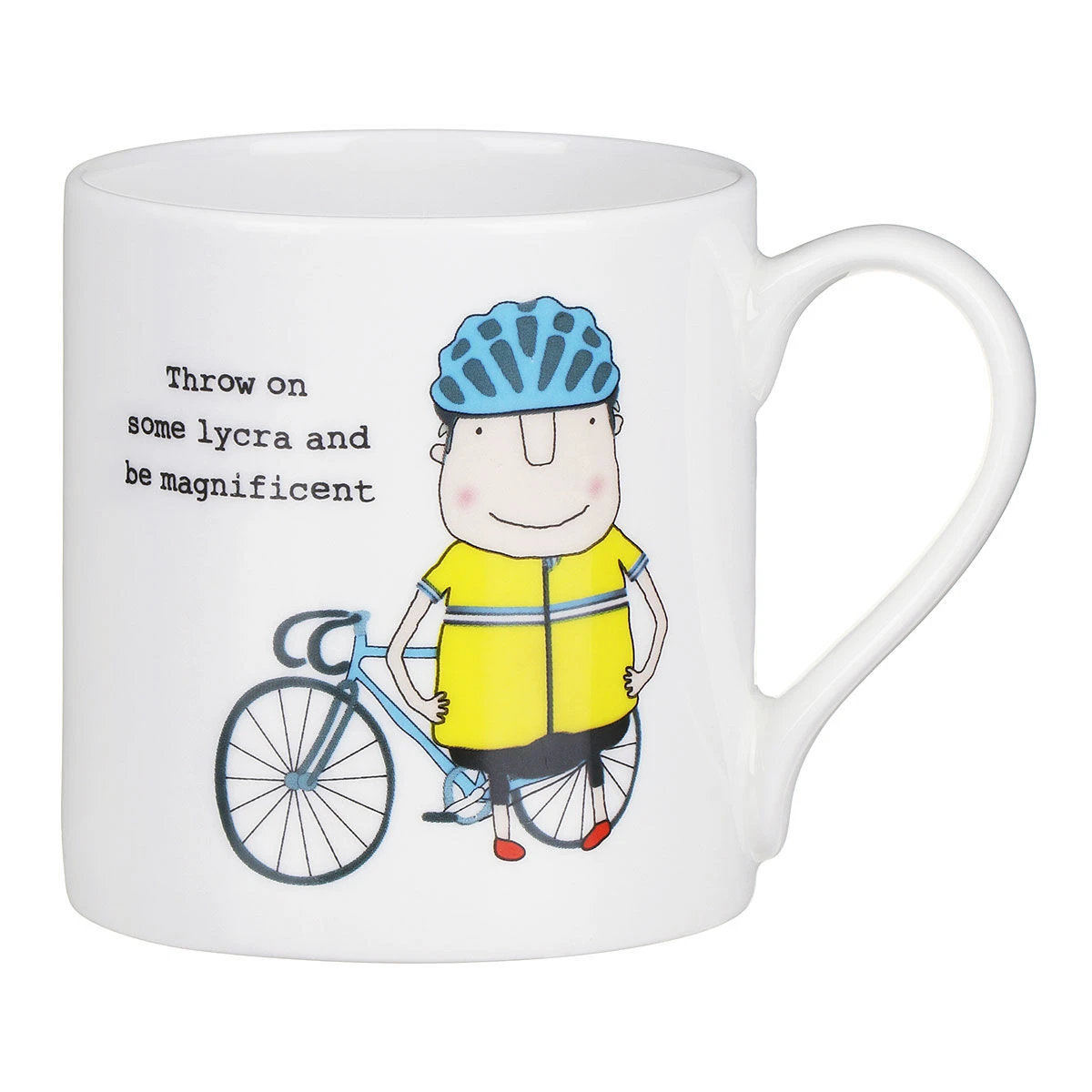 Rosie Made A Thing ‘Throw On Some Lycra’ Mug 1 Rosie Made A Thing ‘Throw On Some Lycra’ Mug